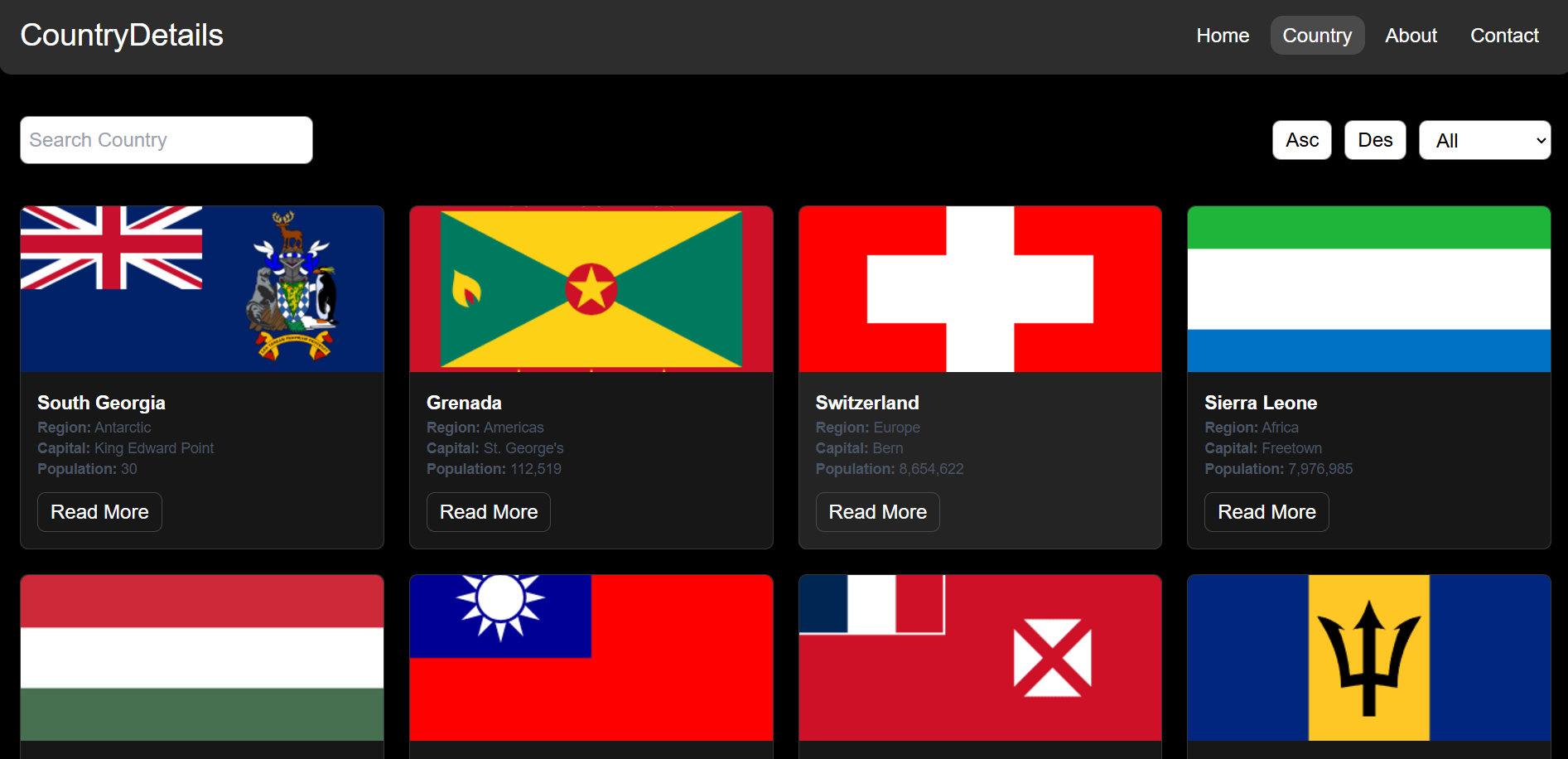 Country Info App